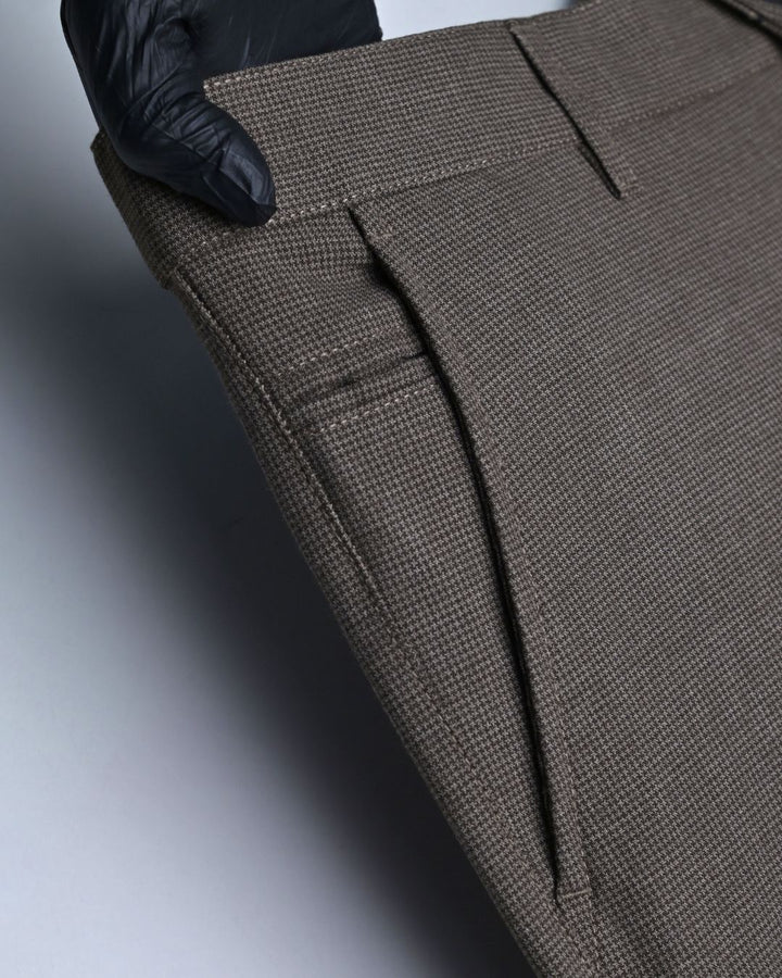 Brown Arc Printed - Dobby Pant