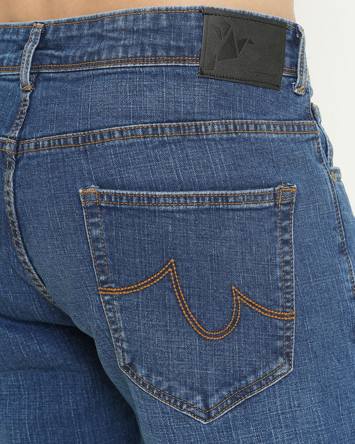 Striped Blue - Denim Jeans