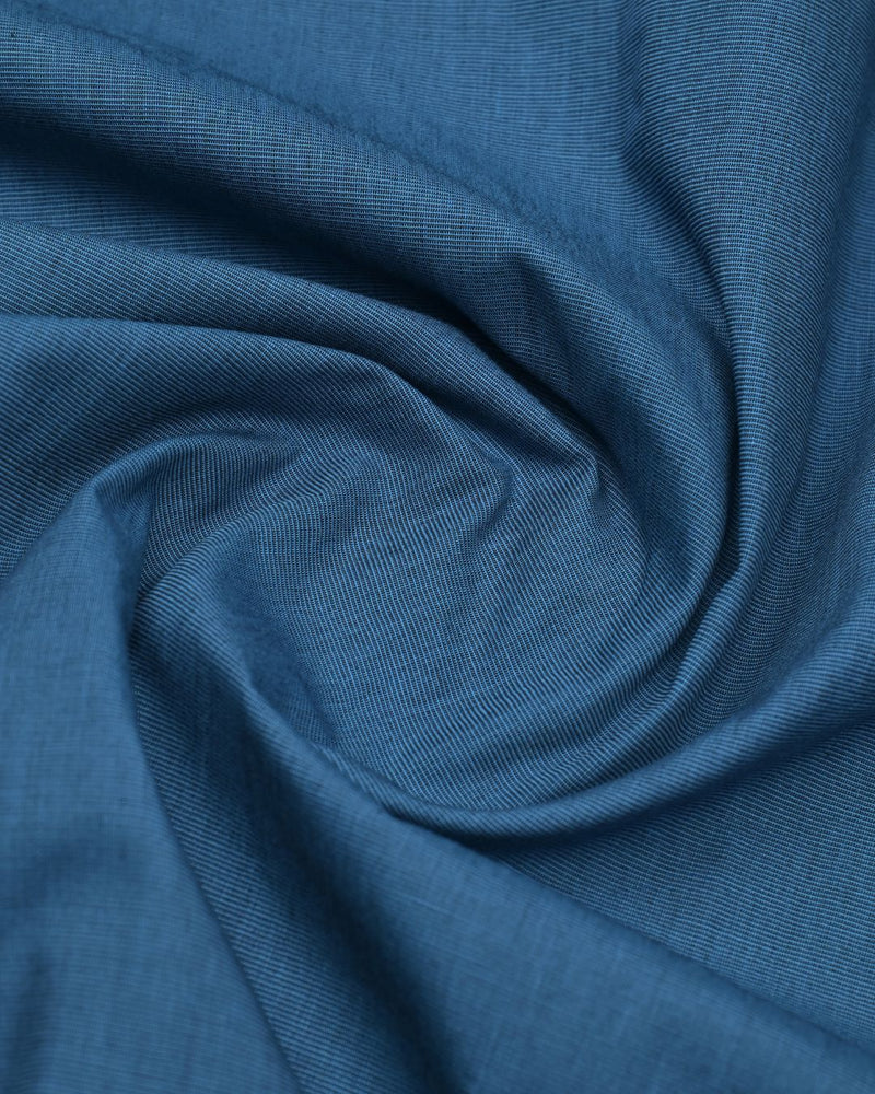 Peacock Blue Solid - Full-Giza Cotton