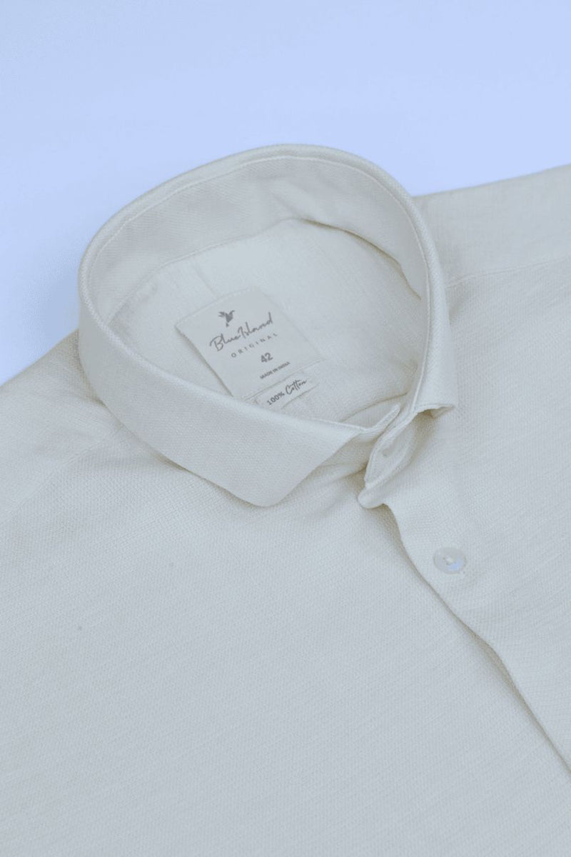 Beige Yellow - Half Sleeve - Airlite Shirt