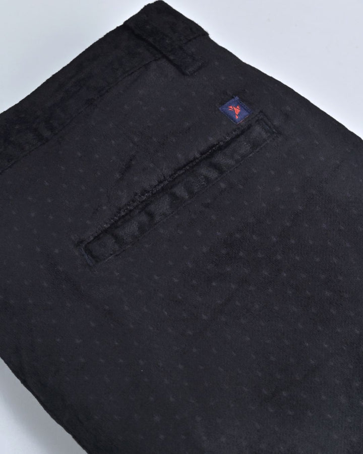 Brownish Black Magic Printed - Corduroy Pant