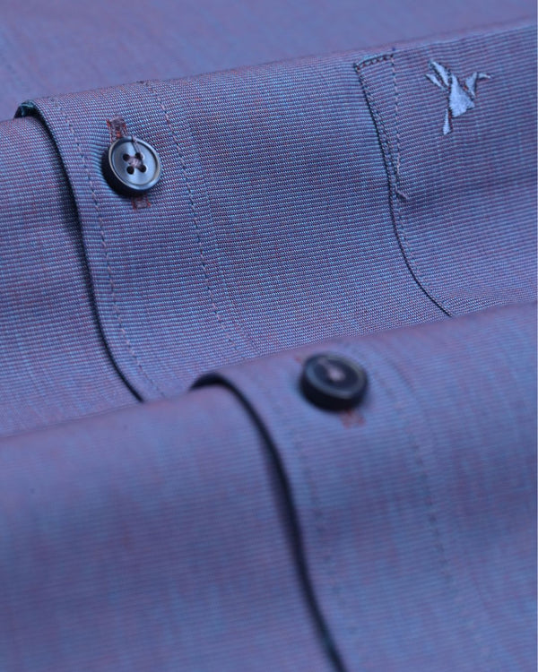 Ruby Blue Solid - Full-Giza Cotton