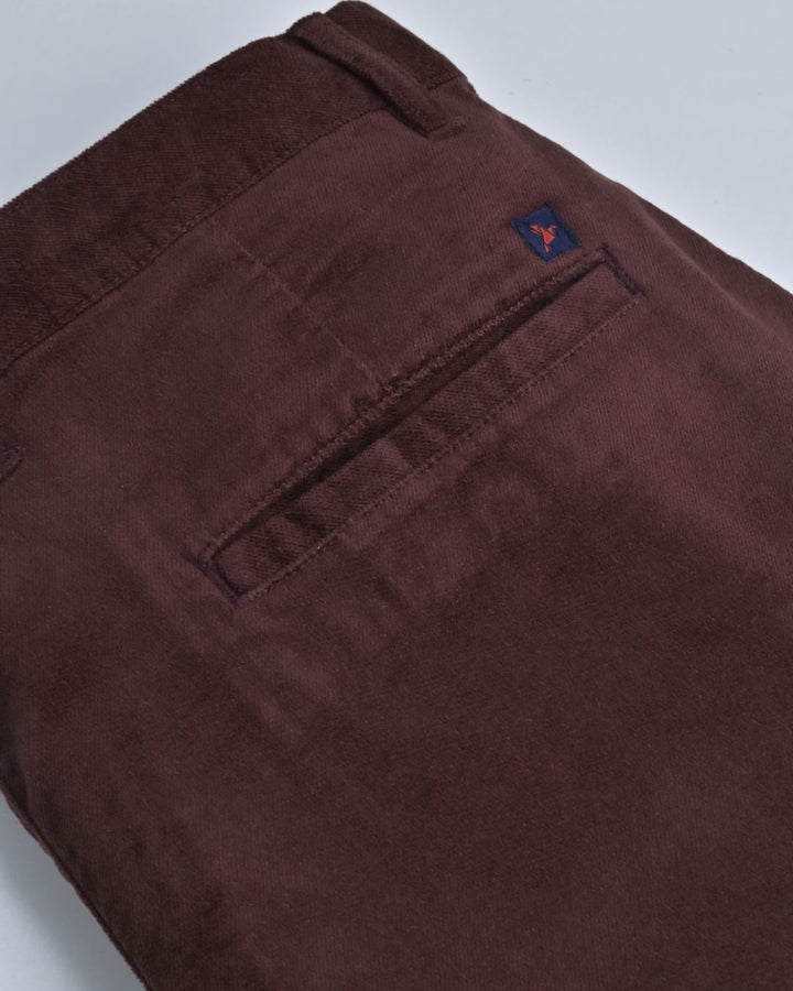 Bronze Brown Printed - Corduroy Pant