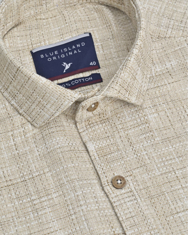 Beige Grain Print - Full-Stain Proof