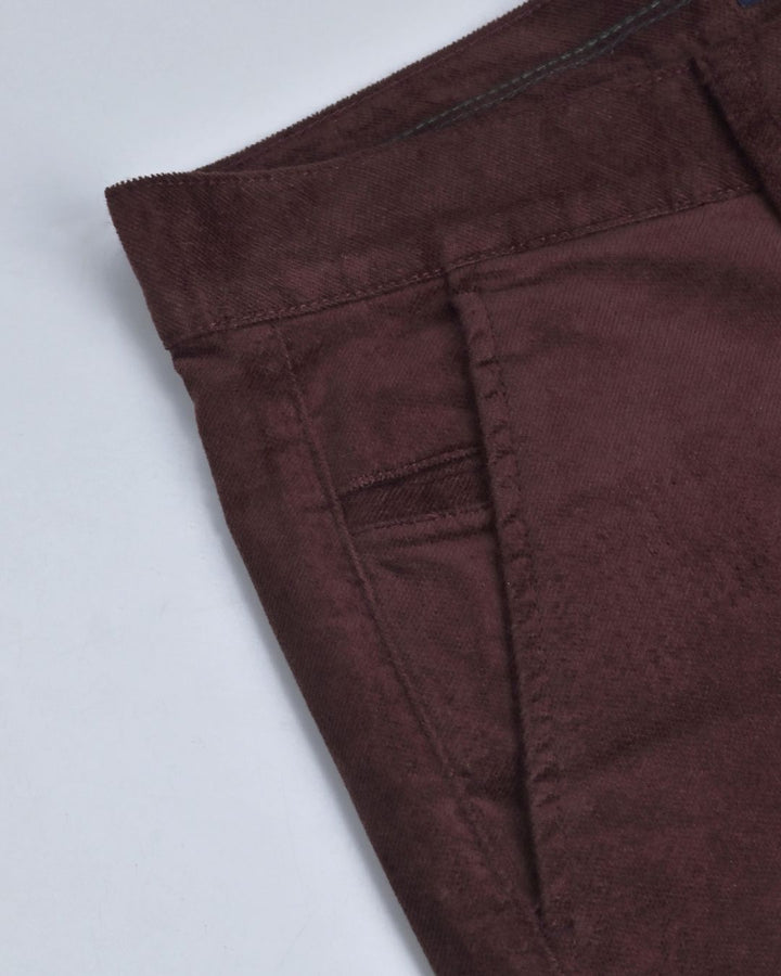 Bronze Brown Printed - Corduroy Pant