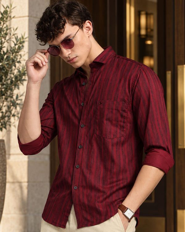 Pine Red Stripes -Full-Stain Proof