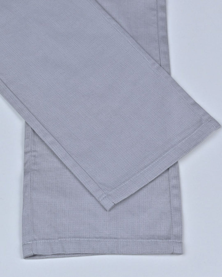 Grey Mini Checks - 2 way stretch - COTTON PANT