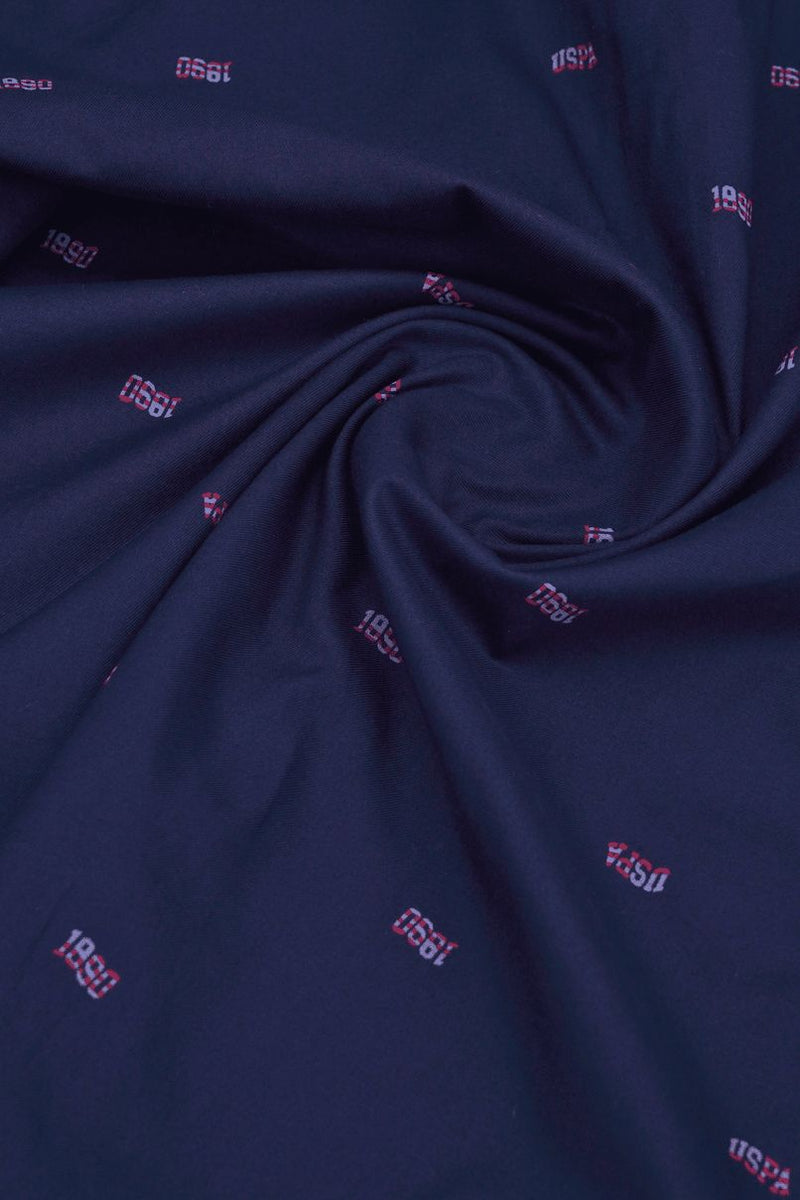 Navy Polo Print -Full-Stain Proof