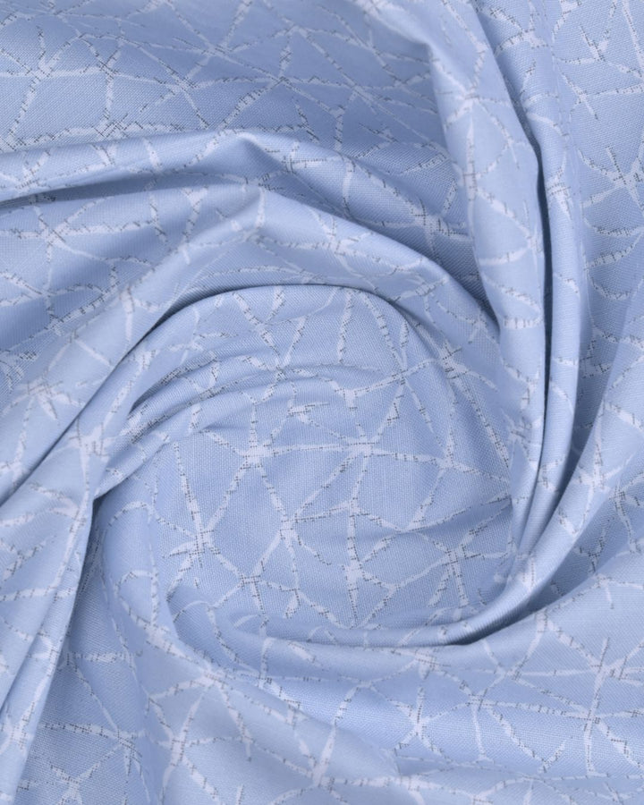 Sky Blue Web Print - Full-Stain Proof