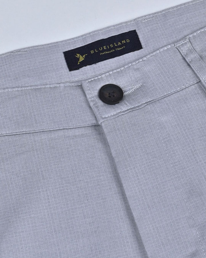 Grey Mini Checks - 2 way stretch - COTTON PANT