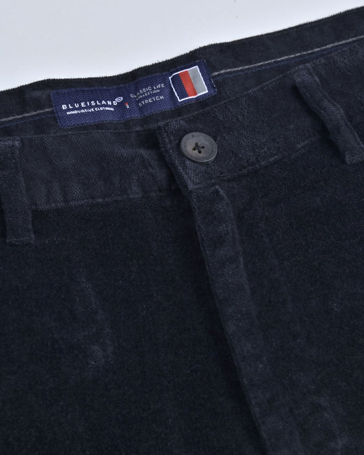 Black Hex Printed - Corduroy Pant