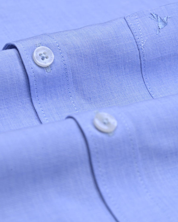 Dusty Blue Solid - Full-Giza Cotton