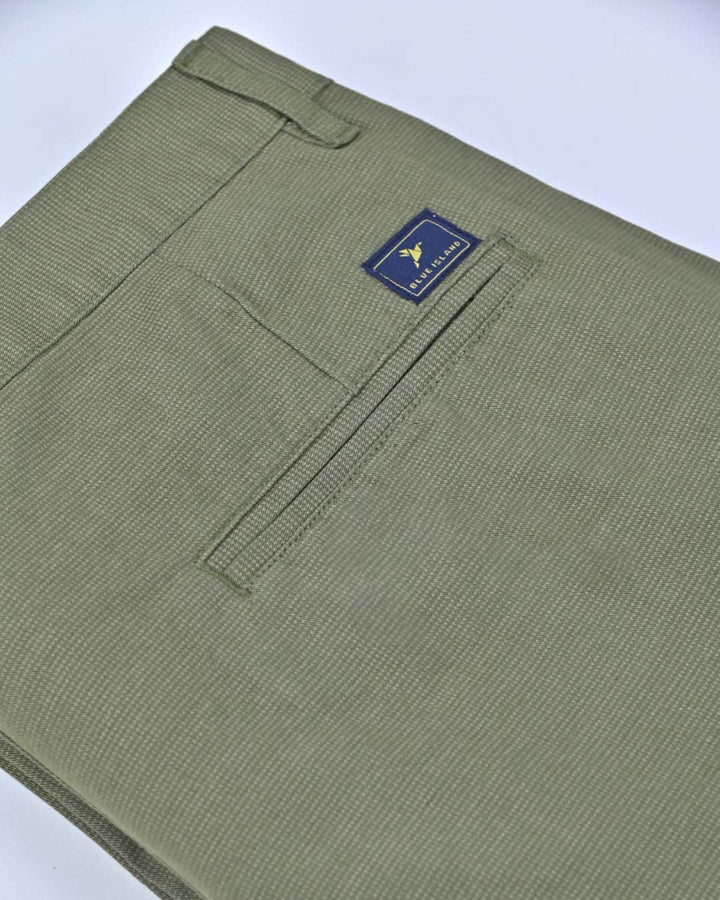 Jungle Green Printed - 2 way stretch - COTTON PANT