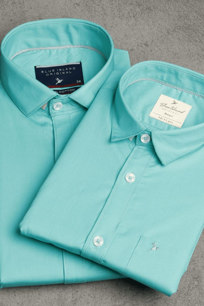 FATHER & SON - Turquoise Green Solid