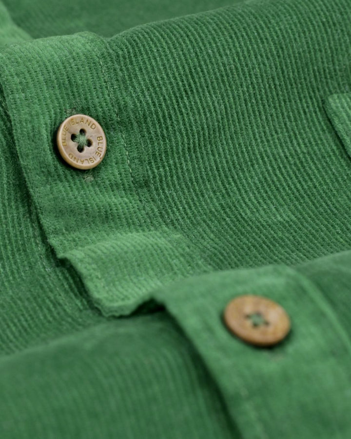 Parrot Green  -Full-Corduroy Shirt