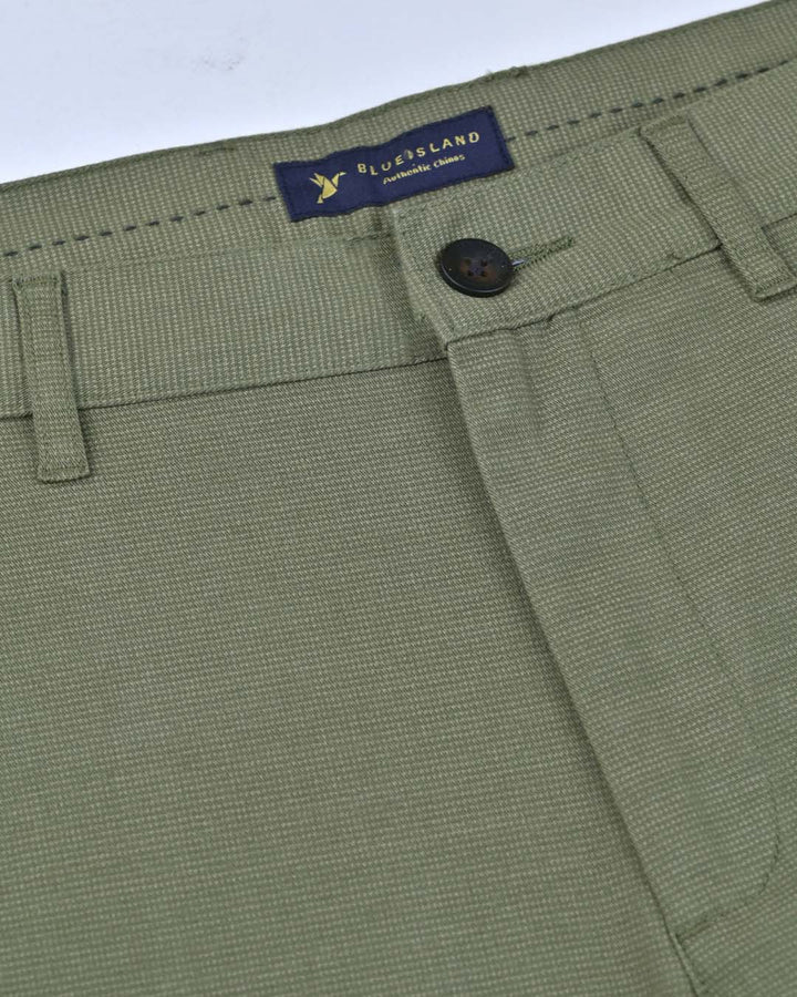 Jungle Green Printed - 2 way stretch - COTTON PANT