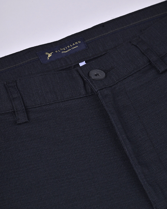 Black Steel Printed - 2 way stretch - COTTON PANT