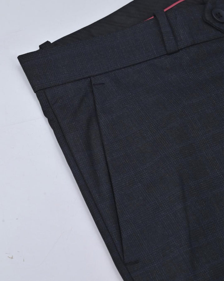 Black Multi Line Checks - Wrinkle free Formal Pant