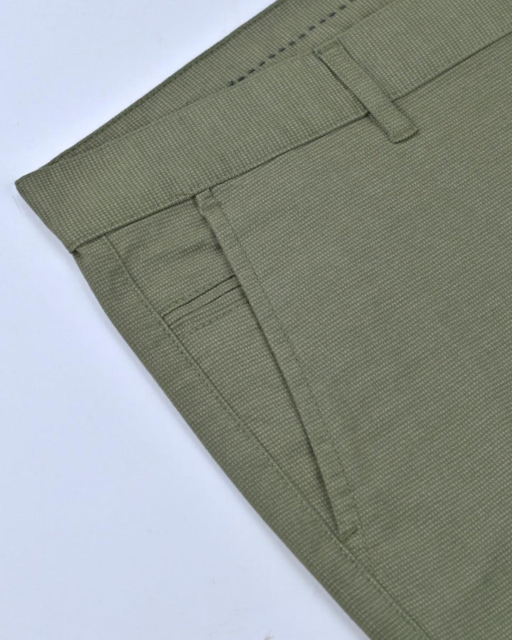 Jungle Green Printed - 2 way stretch - COTTON PANT