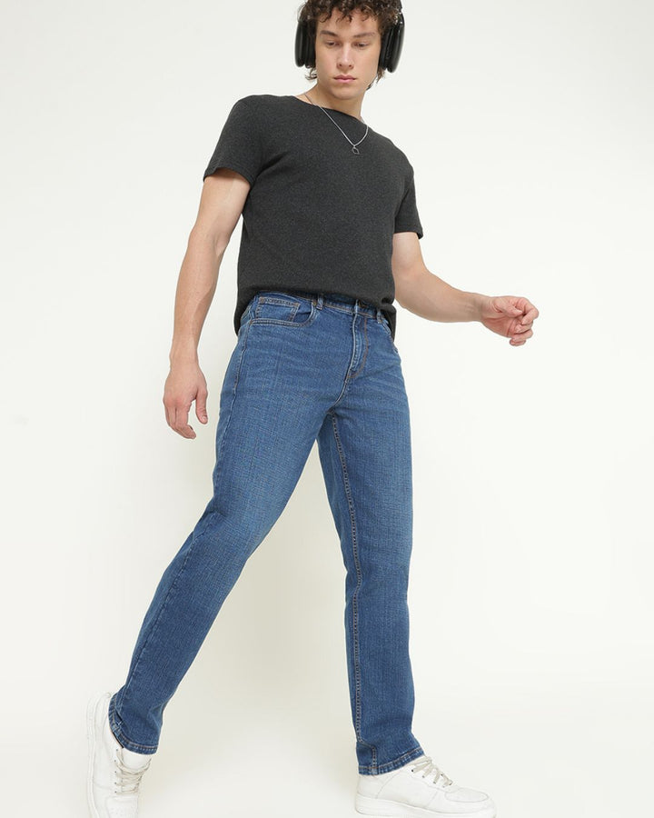 Striped Blue - Denim Jeans