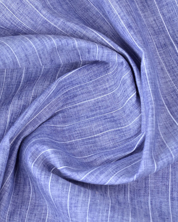 Denim Lite Stripes -Full-Bamboo Linen