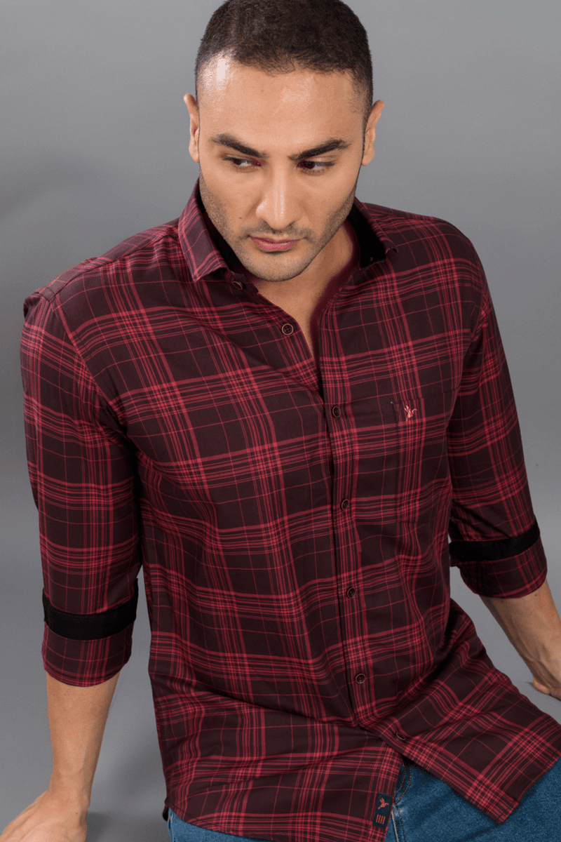 Multi Red Checks - Full-Stain Proof