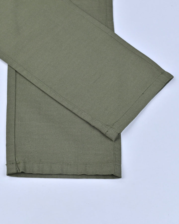 Jungle Green Printed - 2 way stretch - COTTON PANT