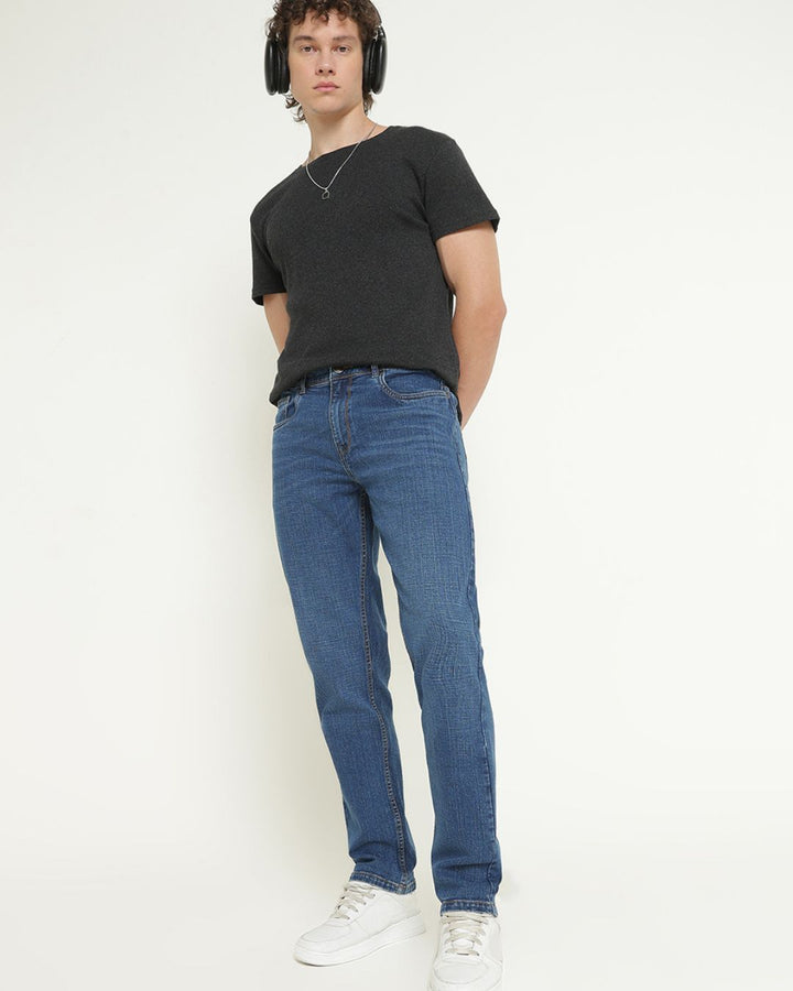 Striped Blue - Denim Jeans