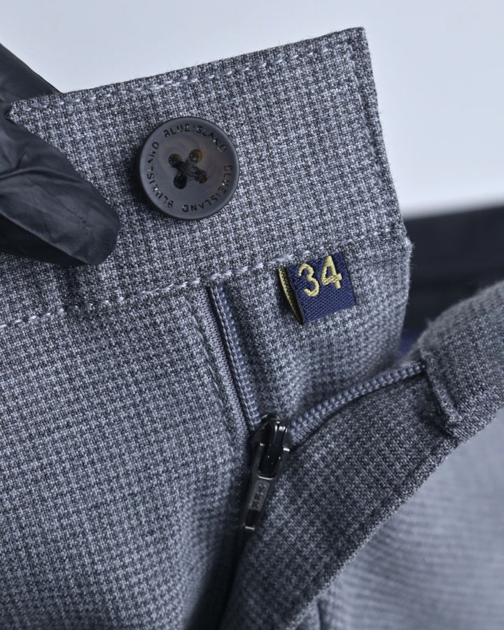 Ash Grey Arc Printed - Dobby Pant