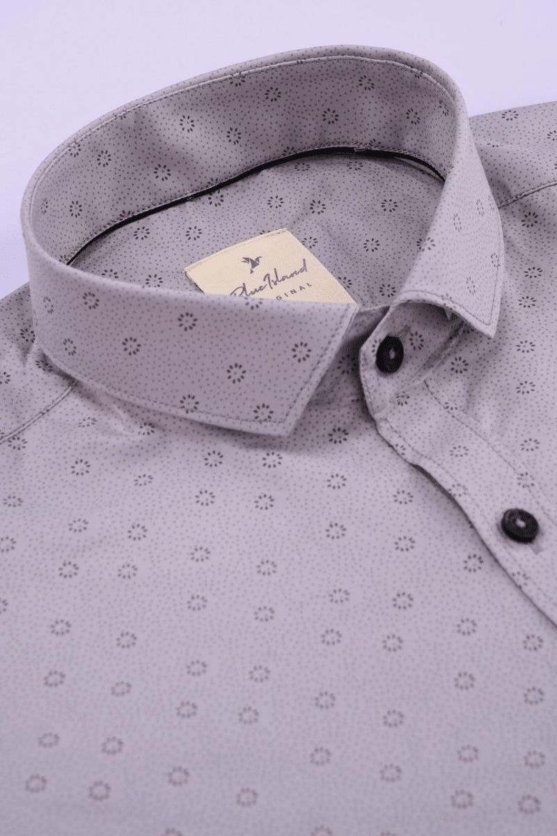 Grey Polkadot Print -Full-Stain Proof