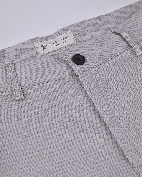 Cream Mix Dot Printed - 2 way stretch - COTTON PANT