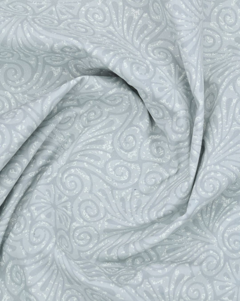 Grey Spiral Print-Full-Stain Proof