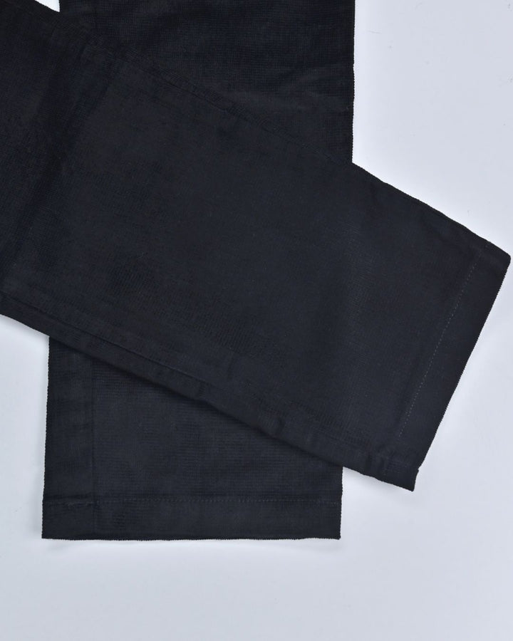 Black Mini Structured - Corduroy Pant
