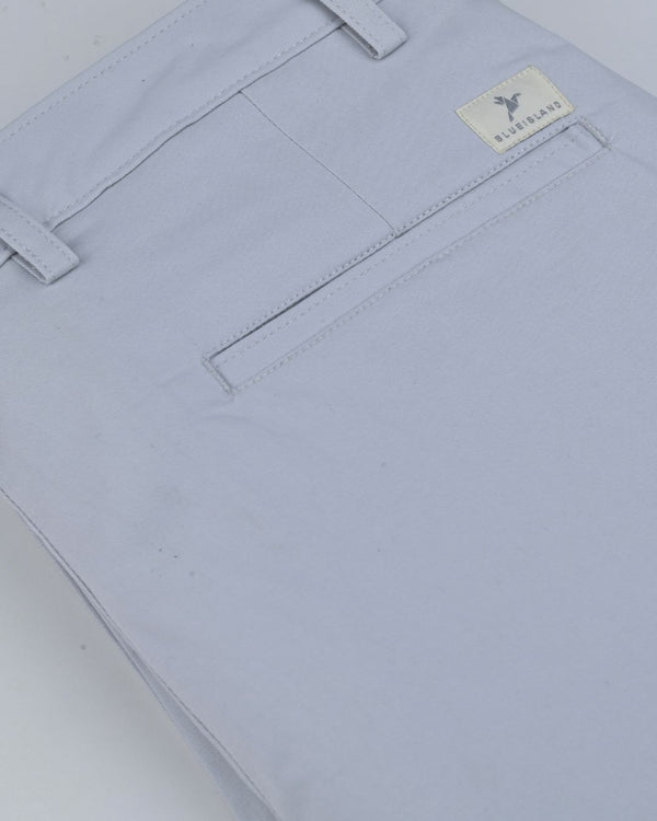 Lite Sky Blue - 2 way stretch - COTTON PANT