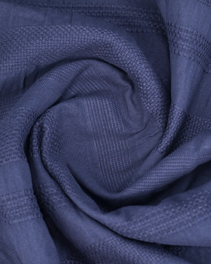 Dark Grey Self Pattern Stripes -Full-Stain Proof