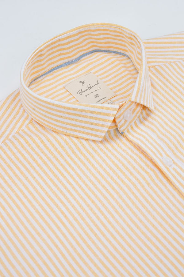 Orange & White Formal Stripes - Full-Stain Proof