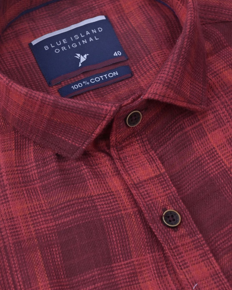 Maroon Red Checks-Full-Stain Proof
