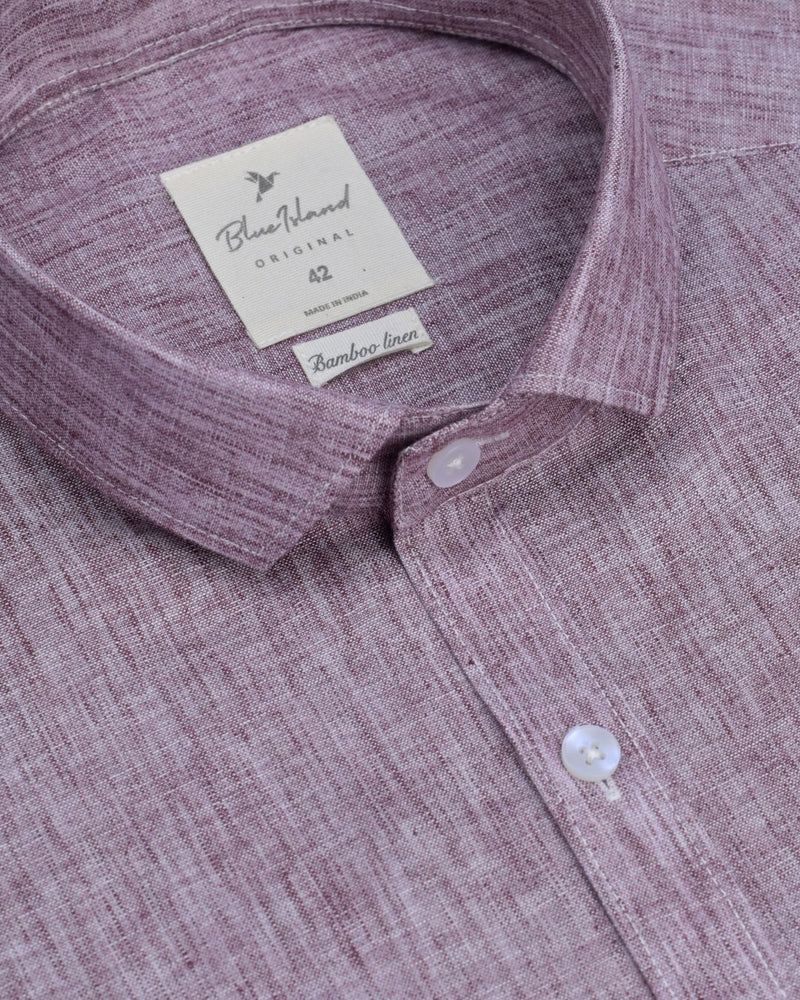 Dusty Maroon -Full-Bamboo Linen