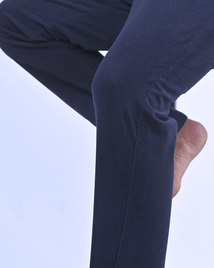 Navy Textured - Corduroy Pant