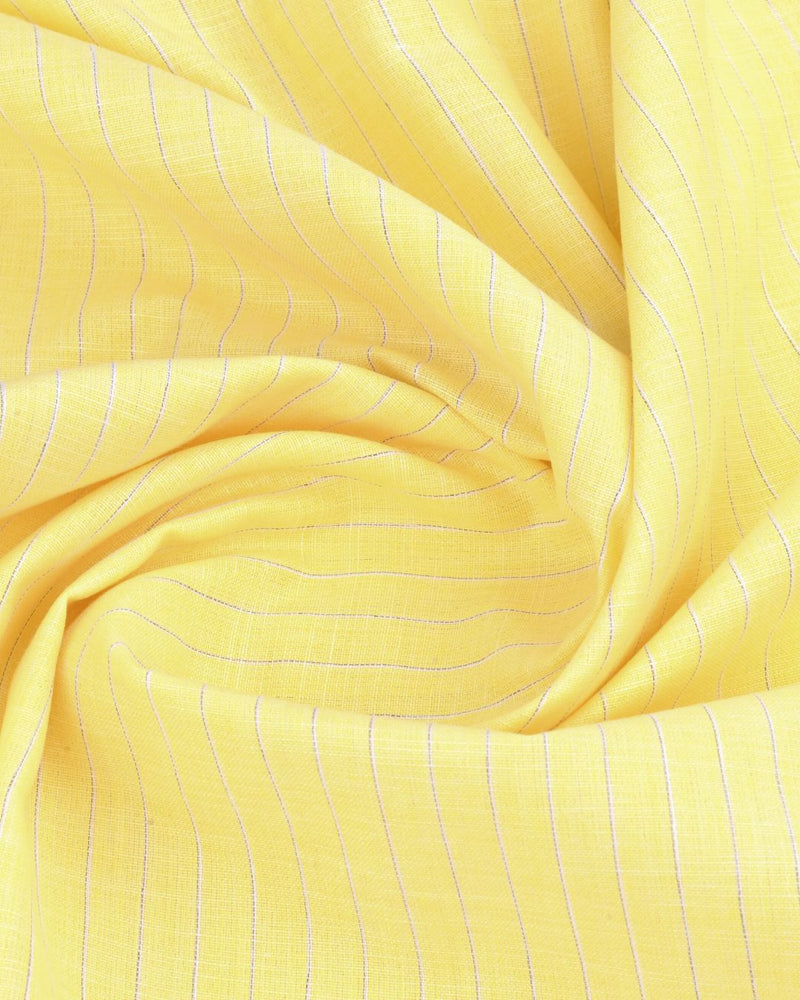 Bright Yellow Stripes -Full-Bamboo Linen