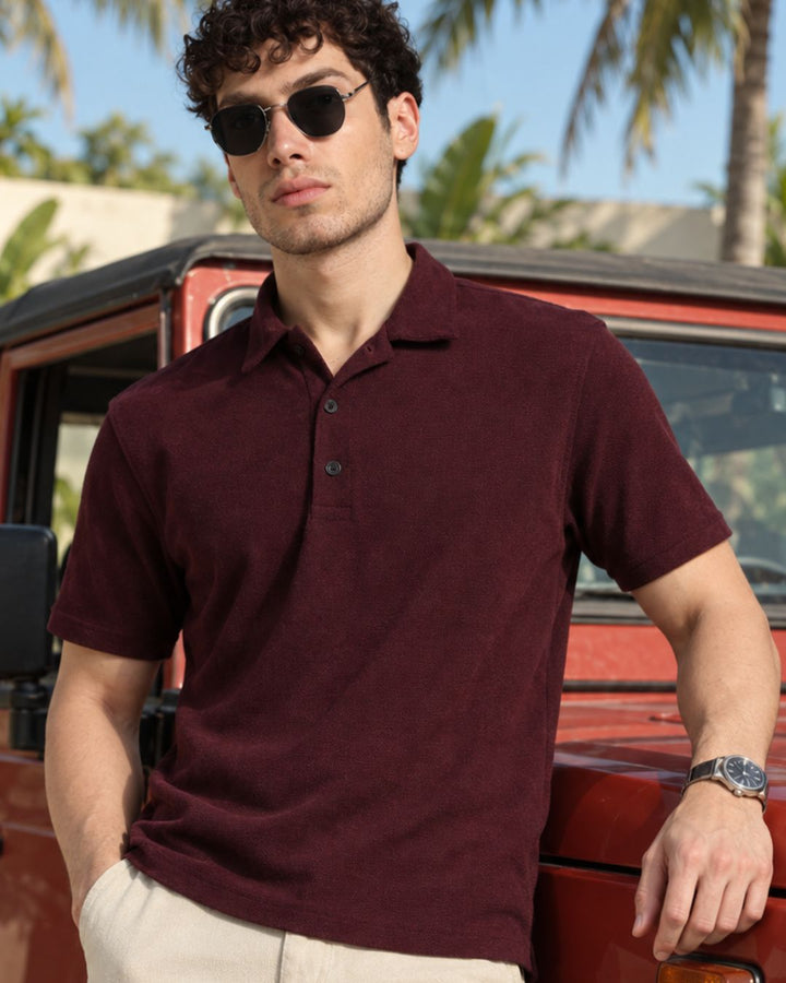 Dark Wine - Polo Tshirt