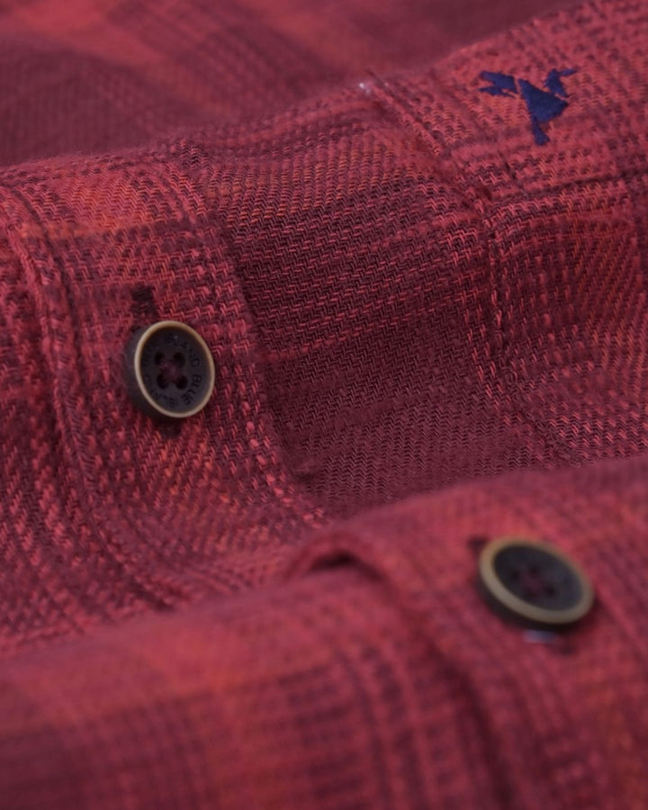 Maroon Red Checks-Full-Stain Proof