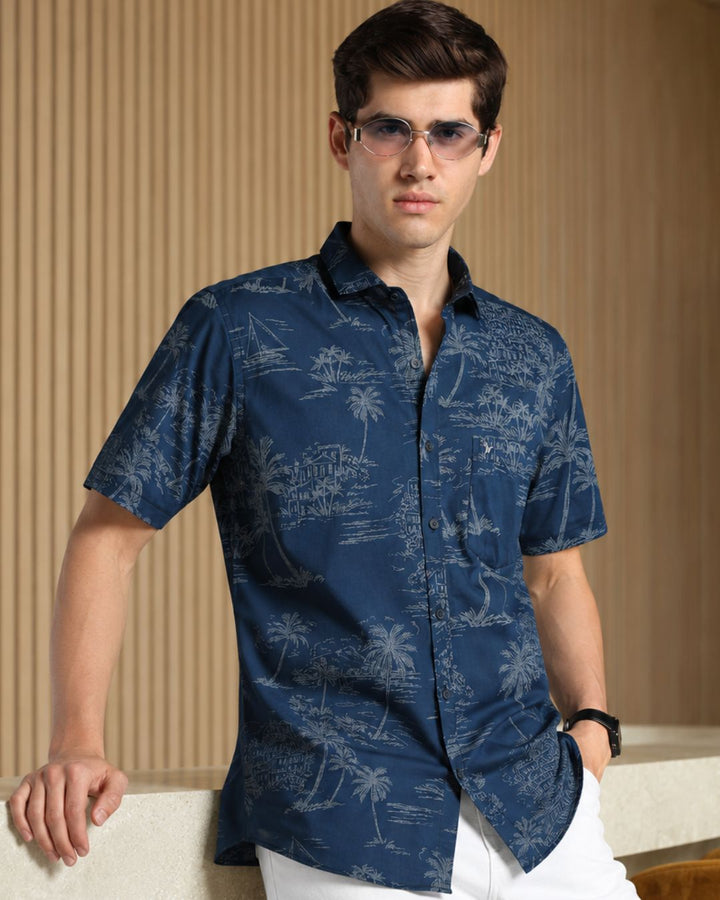 Sapphire Island Print -Half-Stain Proof