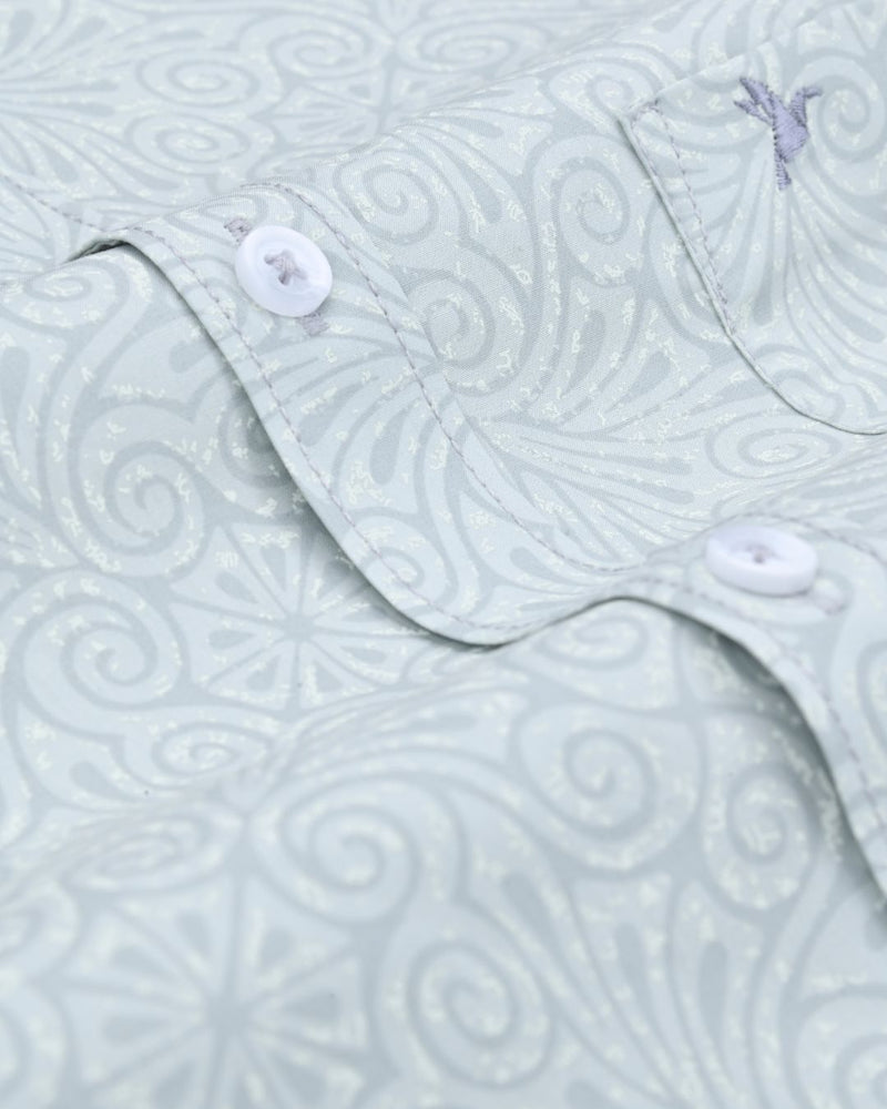 Grey Spiral Print-Full-Stain Proof