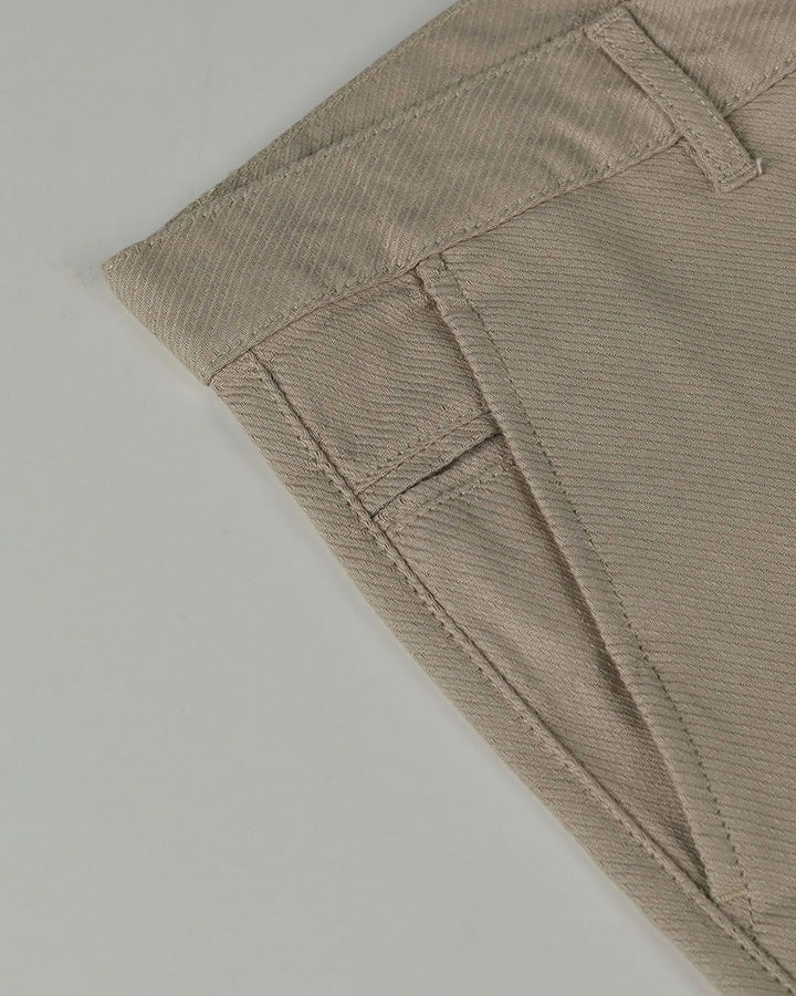 Cream Cross Stripes - Dobby Pant