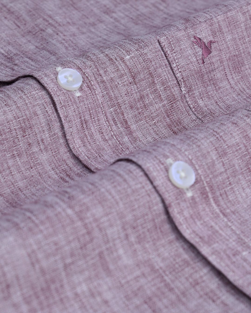 Dusty Maroon -Full-Bamboo Linen