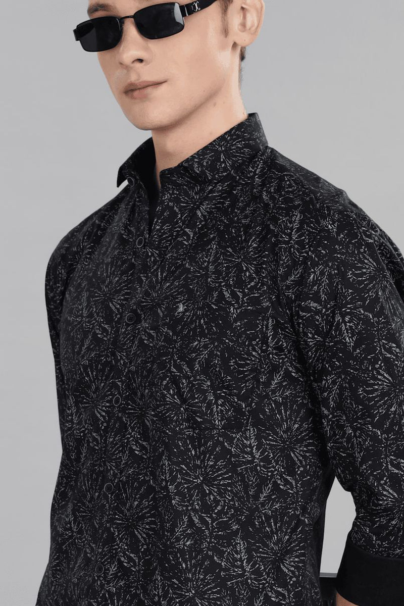 Fossil Black Print -Full-Stain Proof