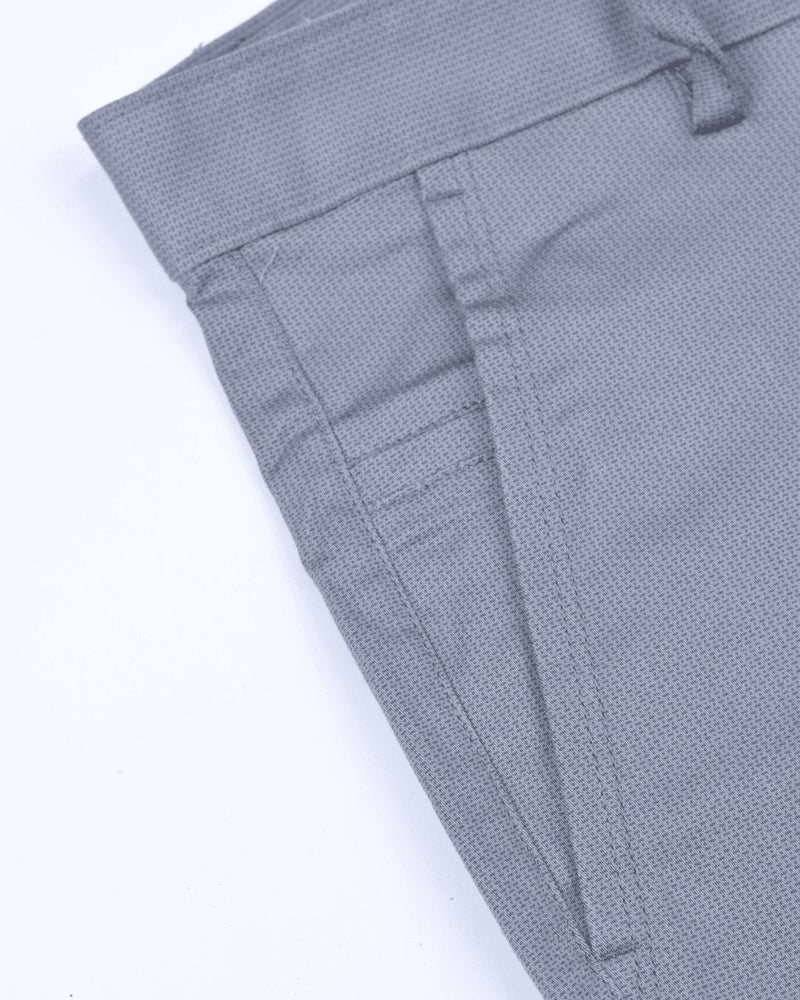 Grey Pixel Printed - 2 way stretch - COTTON PANT