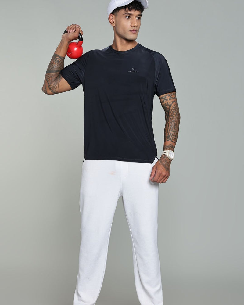 Graphite Grey - Active wear Round neck Tshirt