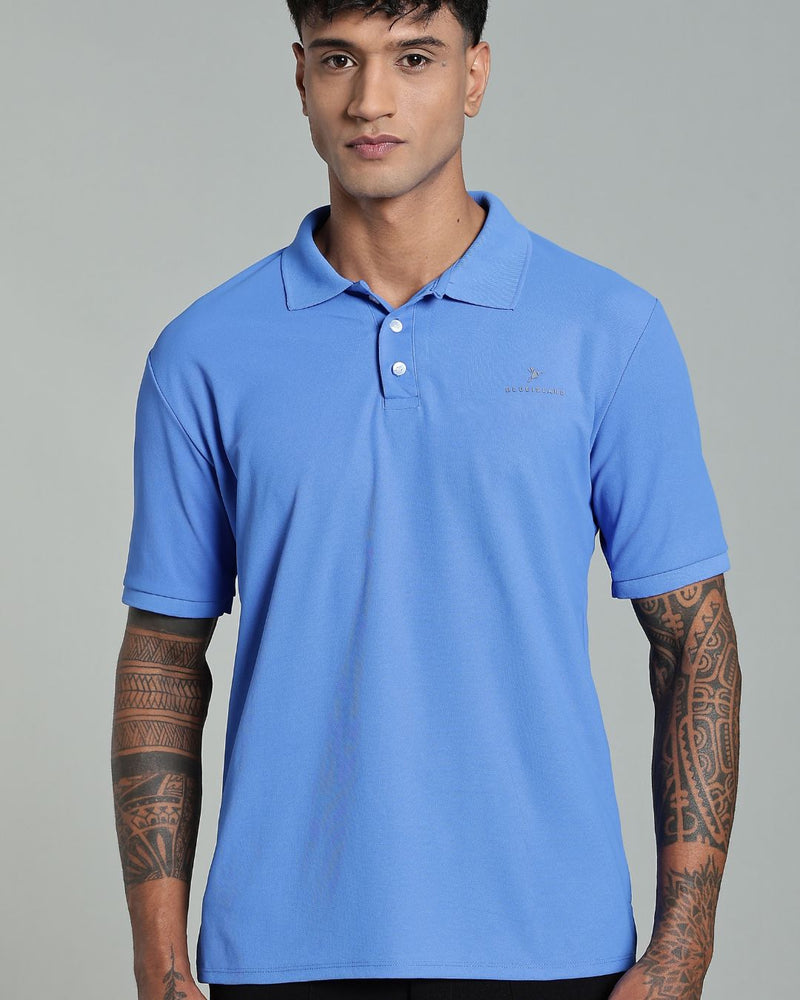 Cornflower Blue - Active wear Polo Tshirt